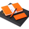 Подарочный набор c блокнотом С2, ручкой и повербанком 5000 mAh, оранжевый