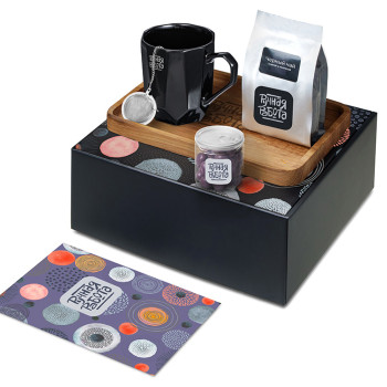 Подарочный набор «Re:y. Hearth»  с кружкой, подносом и чаем