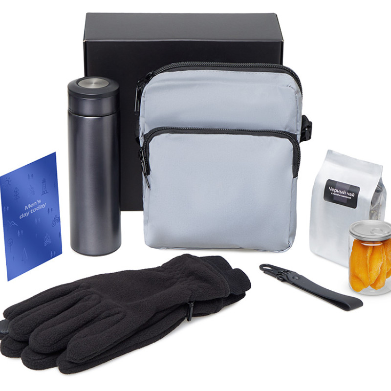 Подарочный набор «Re:m. Step»  с термосом, перчатками и сумкой