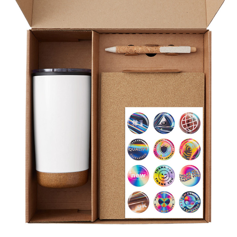 Подарочный набор из пробки с блокнотом, ручкой и термокружкой