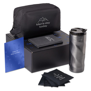 Подарочный набор «Re:m. Road»  с термокружкой, косметичкой и обложкой для паспорта