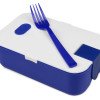 Подарочный набор с бутылкой для воды. блокнотом, ручкой и ланчбоксом,синий