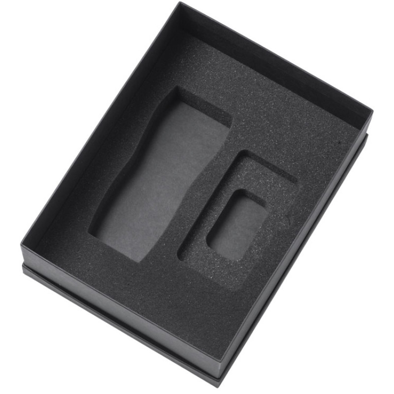 Подарочный набор c вакуумной термокружкой и повербанком С1, красный