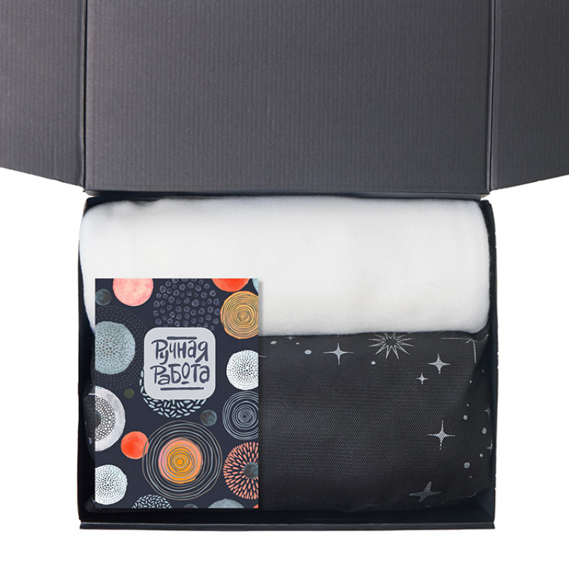 Подарочный набор с пледом, свечой и диффузором, белый