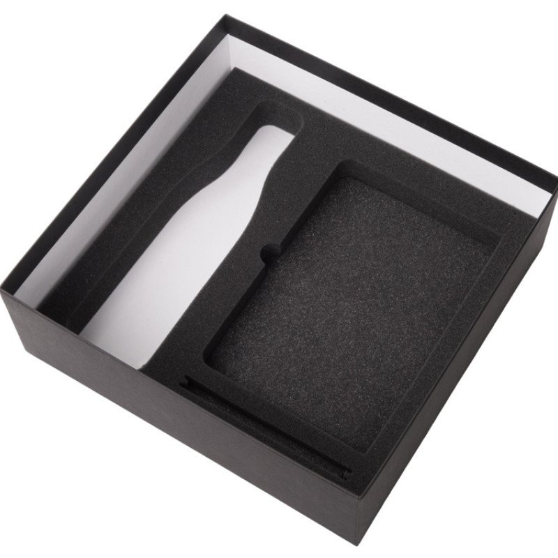 Подарочный набор c блокнотом C3, ручкой и термобутылкой, оранжевый