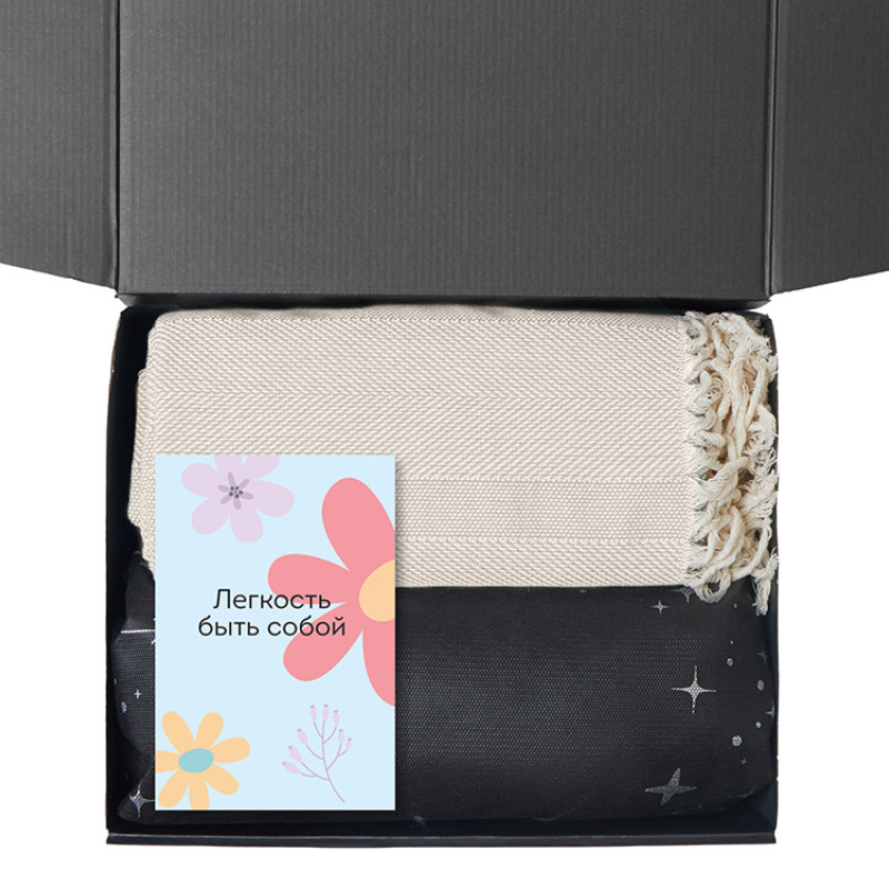 Подарочный набор «Re:f. Shelter»  с пледом, зеркалом, свечой и диффузором