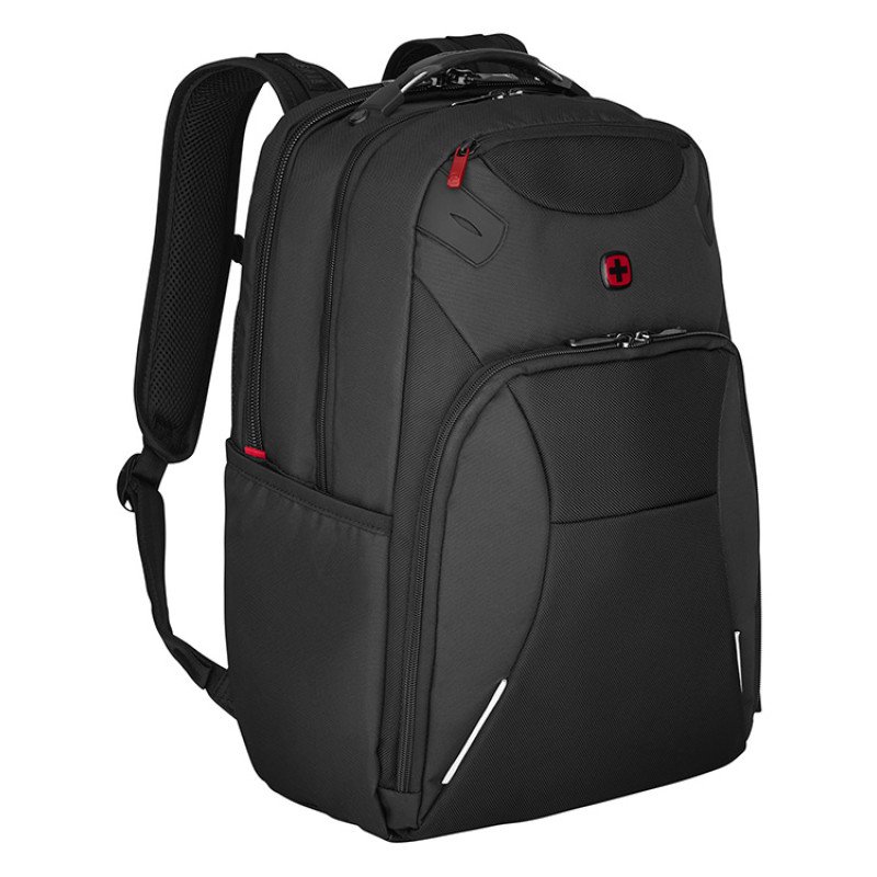 Рюкзак WENGER Cosmic 17", чёрный, переработанный ПЭТ/ПВХ/полиэстер, 34 x 23 x 49 см, 30 л