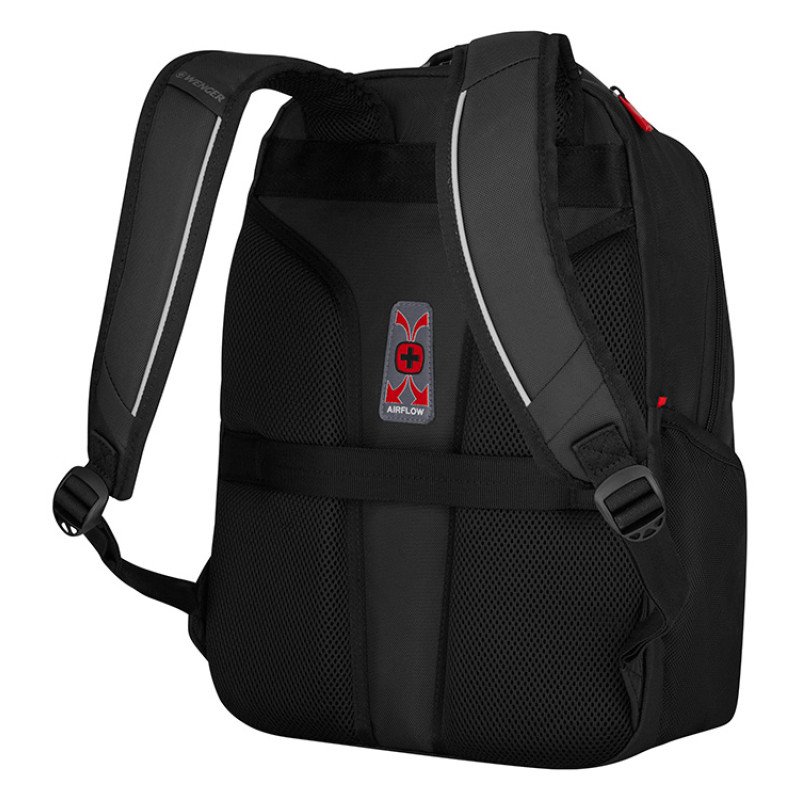 Рюкзак WENGER ALTAIR 15.6", черный, переработанный ПЭТ/Полиэстер, 32х21х44 см, 22 л.