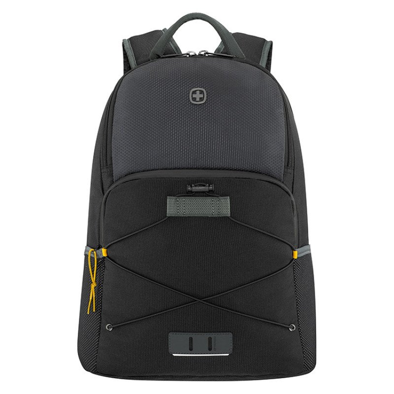 Рюкзак WENGER Trayl 15.6", чёрный, переработанный ПЭТ, 34 x 20 x 45 см, 22 л.