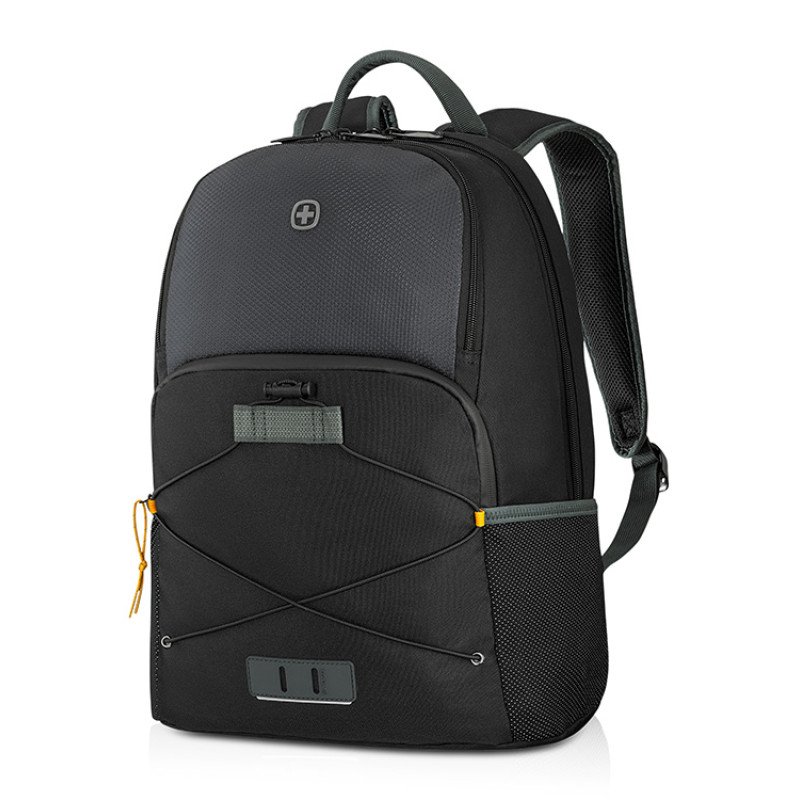 Рюкзак WENGER Trayl 15.6", чёрный, переработанный ПЭТ, 34 x 20 x 45 см, 22 л.