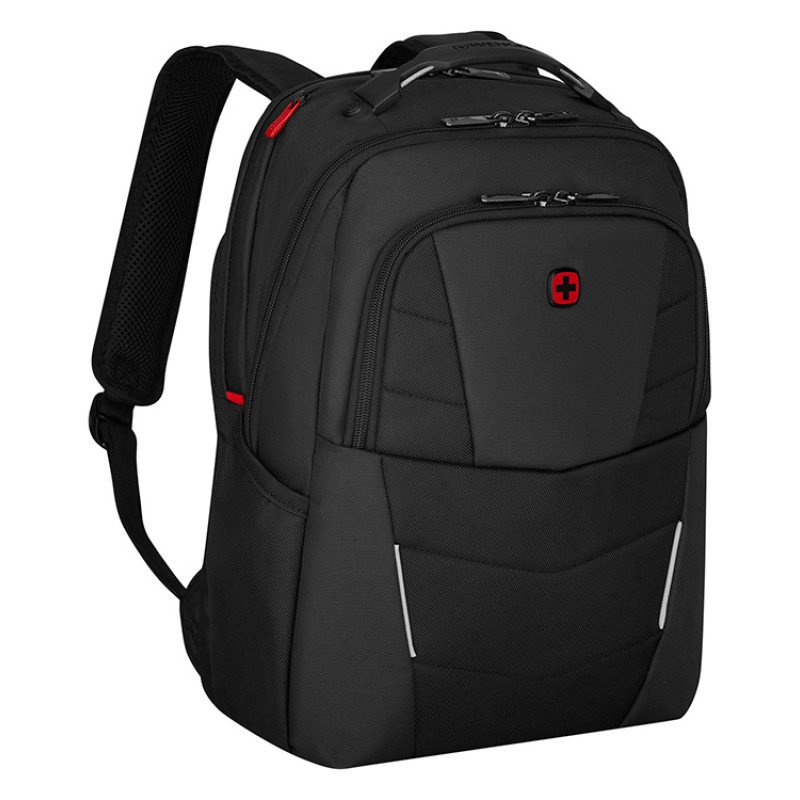 Рюкзак WENGER ALTAIR 15.6", черный, переработанный ПЭТ/Полиэстер, 32х21х44 см, 22 л.