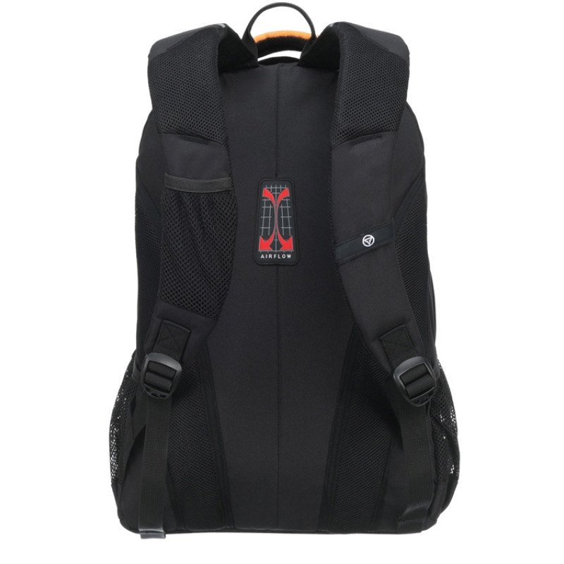 Рюкзак TORBER РАКЕТА черный/оранжевый, полиэстер/добби, 32x15x46 см, 22 л Рюкзак TORBER РАКЕТА черный/оранжевый, полиэстер/добби, 32x15x46 см, 22 л