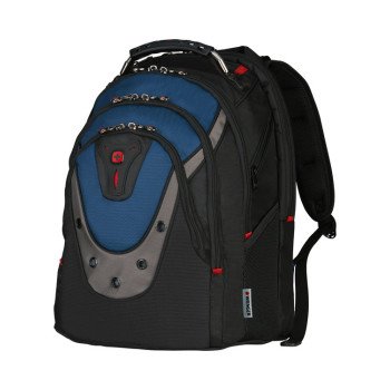 Рюкзак Ibex WENGER 17", черный/синий, полиэстер/ПВХ, 37 x 26 x 47 см, 23 л
