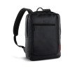 Рюкзак мужской BUGATTI КЛАРК | CLARK, чёрный, воловья кожа/полиэстер, 30х10х40 см, 12 л