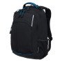 Рюкзак TORBER РАКЕТА с отделением для ноутбука 15.6", чёрный/синий, нейлон, 32 х 14 х 50 см, 22л