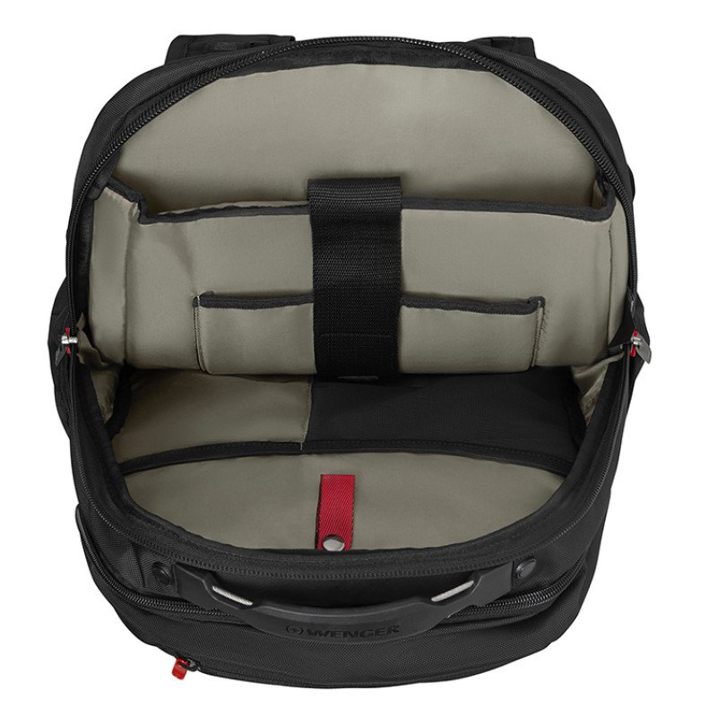 Рюкзак WENGER Cosmic 17", чёрный, переработанный ПЭТ/ПВХ/полиэстер, 34 x 23 x 49 см, 30 л