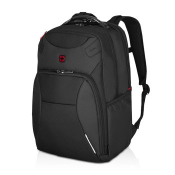Рюкзак WENGER Cosmic 17", чёрный, переработанный ПЭТ/ПВХ/полиэстер, 34 x 23 x 49 см, 30 л