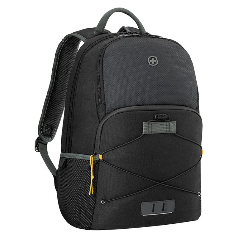 Рюкзак WENGER Trayl 15.6", чёрный, переработанный ПЭТ, 34 x 20 x 45 см, 22 л.