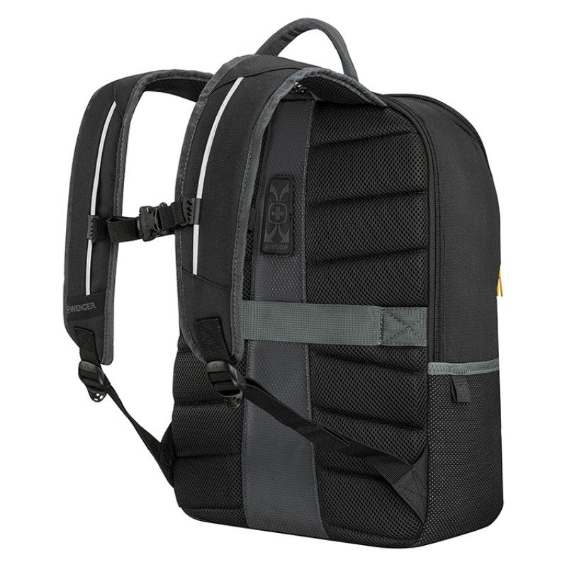 Рюкзак WENGER Move 16", чёрный, переработанный ПЭТ, 33 x 19 x 44 см, 22 л