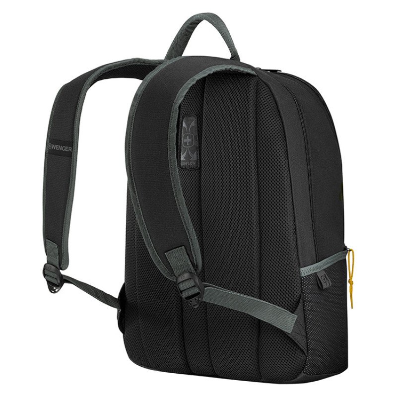 Рюкзак WENGER Trayl 15.6", чёрный, переработанный ПЭТ, 34 x 20 x 45 см, 22 л.
