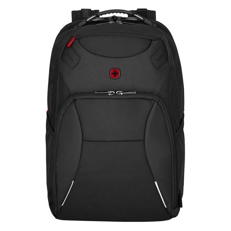 Рюкзак WENGER Cosmic 17", чёрный, переработанный ПЭТ/ПВХ/полиэстер, 34 x 23 x 49 см, 30 л