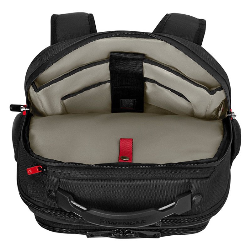 Рюкзак WENGER ALTAIR 15.6", черный, переработанный ПЭТ/Полиэстер, 32х21х44 см, 22 л.