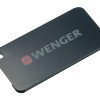 Бирка для багажа WENGER, черная, алюминий, 8 x 0,3 x 4 см