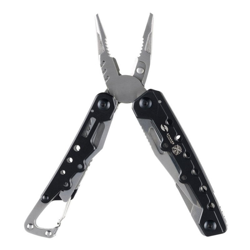 Мультитул Stinger, 105x40 мм, 12 функций, сталь, чёрно-серебристый, в комплекте нейлоновый чехол Мультитул Stinger, 105x40 мм, 12 функций, сталь, чёрно-серебристый, в комплекте нейлоновый чехол