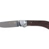Нож складной Stinger, 105 мм, (серебристый), материал рукояти: сталь/дерево (серебристо-коричневый)
