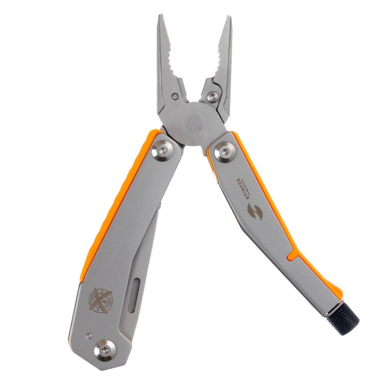 Мультитул Stinger, 102 мм, 8 функций, сталь/АБС-пластик, оранжевый, в комплекте нейлоновый чехол Мультитул Stinger, 102 мм, 8 функций, сталь/АБС-пластик, оранжевый, в комплекте нейлоновый чехол