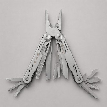 Мультитул Stinger, 110 х 27 мм, 21 функция, сталь, серебристый, в картонной коробке, в комплекте нейлоновый чехол