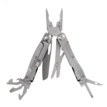 Мультитул Stinger, 106 мм, 15 функций, сталь, серебристый, в комплекте нейлоновый чехол