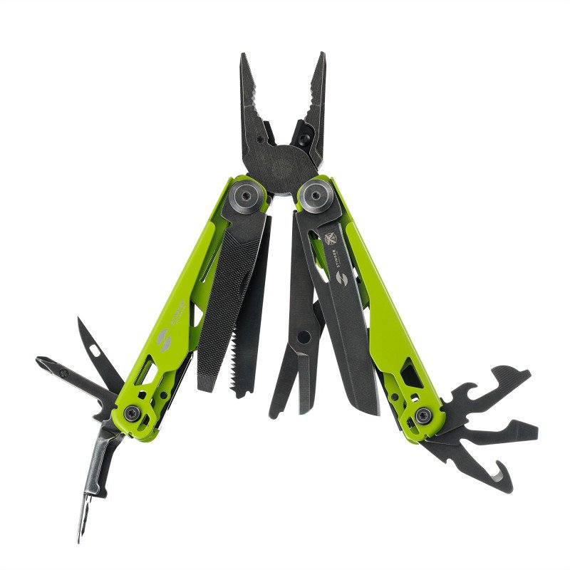 Мультитул Stinger, 107 х 19 мм, 19 функций, сталь, салатовый корпус, стоунвош, в картонной коробке, в комплекте нейлоновый чехол Мультитул Stinger, 107 х 19 мм, 19 функций, сталь, салатовый корпус, стоунвош, в картонной коробке, в комплекте нейлоновый чехол