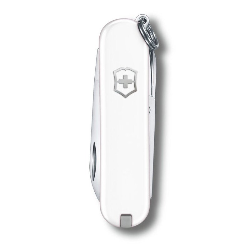 Нож-брелок VICTORINOX Classic SD Colors "Falling Snow", 58 мм, 7 функций, белый Нож-брелок VICTORINOX Classic SD Colors "Falling Snow", 58 мм, 7 функций, белый