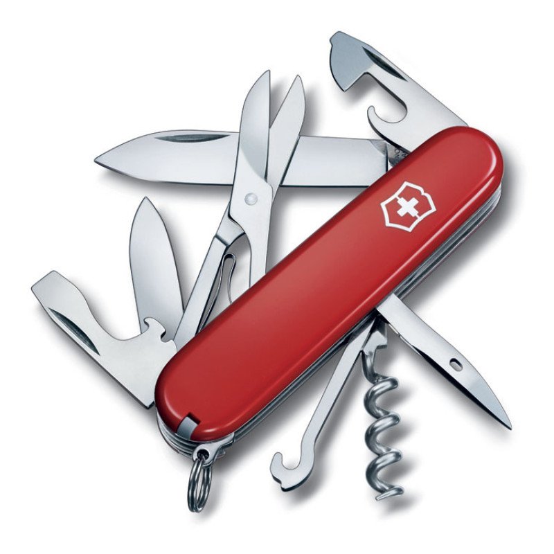 Нож перочинный VICTORINOX Climber, 91 мм, 14 функций, красный Нож перочинный VICTORINOX Climber, 91 мм, 14 функций, красный