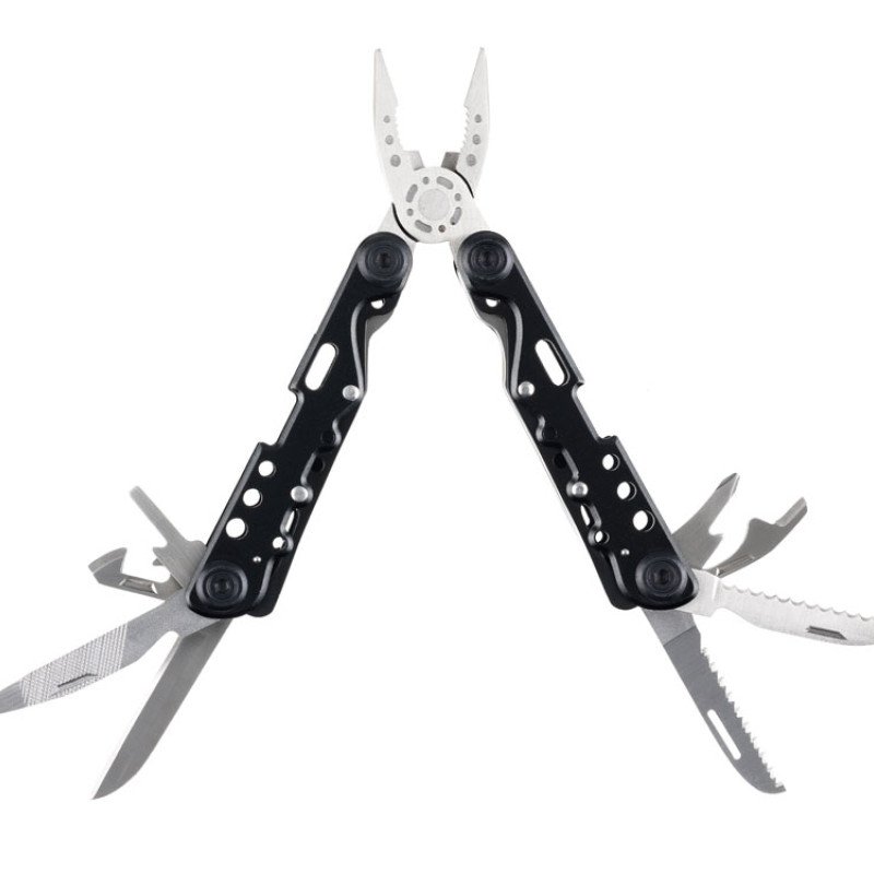 Мультитул Stinger, 105x40 мм, 13 функций, сталь, чёрно-серебристый, в комплекте нейлоновый чехол Мультитул Stinger, 105x40 мм, 13 функций, сталь, чёрно-серебристый, в комплекте нейлоновый чехол