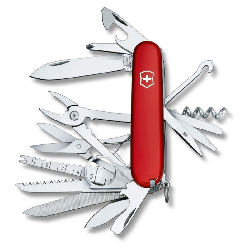 Нож перочинный VICTORINOX Swiss Champ, 91 мм, 33 функции, красный Нож перочинный VICTORINOX Swiss Champ, 91 мм, 33 функции, красный