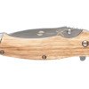 Нож складной Stinger, 110 мм, (серебристый), материал рукояти: дерево/сталь (светло-коричневый)