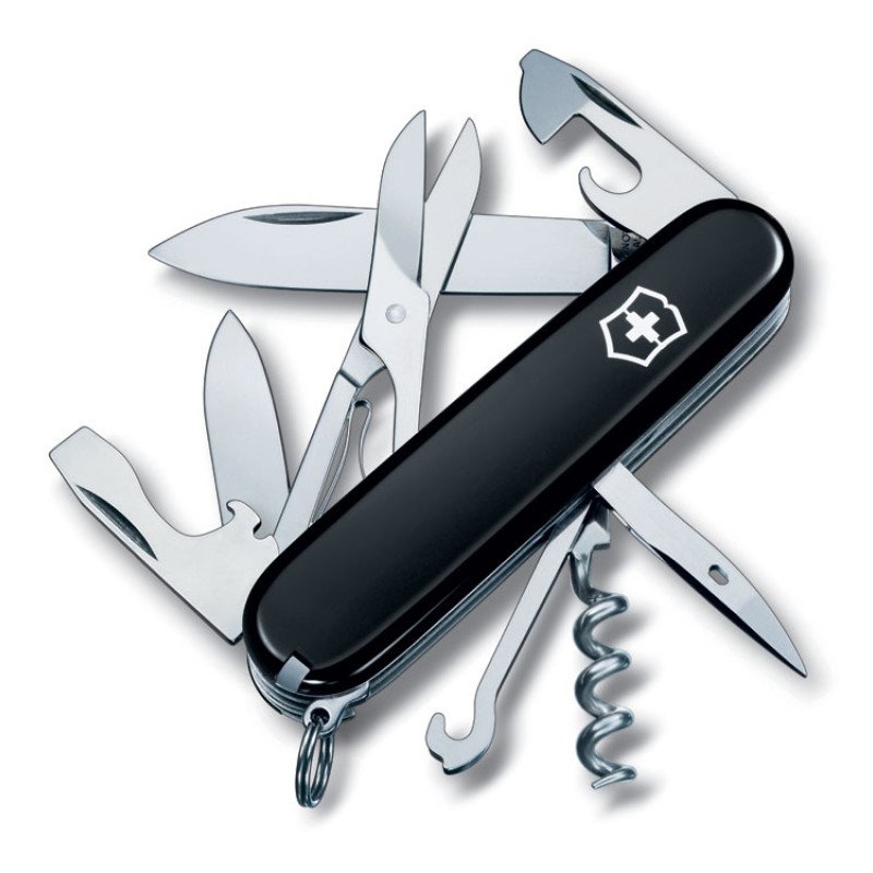 Нож перочинный VICTORINOX Climber, 91 мм, 14 функций, чёрный Нож перочинный VICTORINOX Climber, 91 мм, 14 функций, чёрный