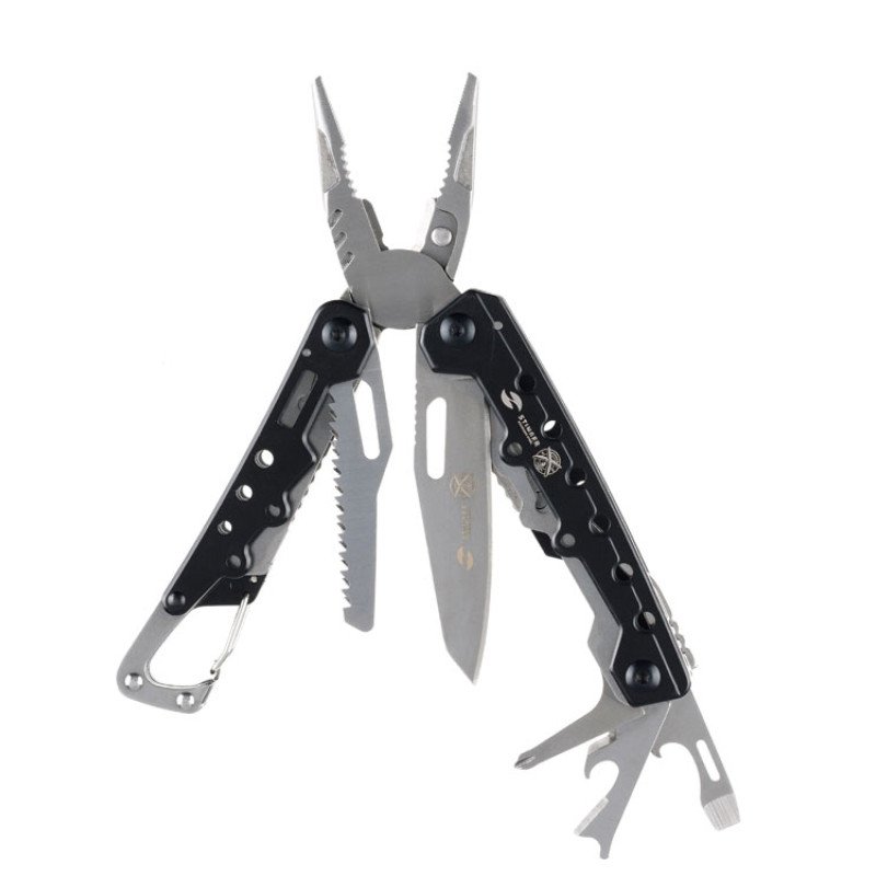 Мультитул Stinger, 105x40 мм, 12 функций, сталь, чёрно-серебристый, в комплекте нейлоновый чехол Мультитул Stinger, 105x40 мм, 12 функций, сталь, чёрно-серебристый, в комплекте нейлоновый чехол