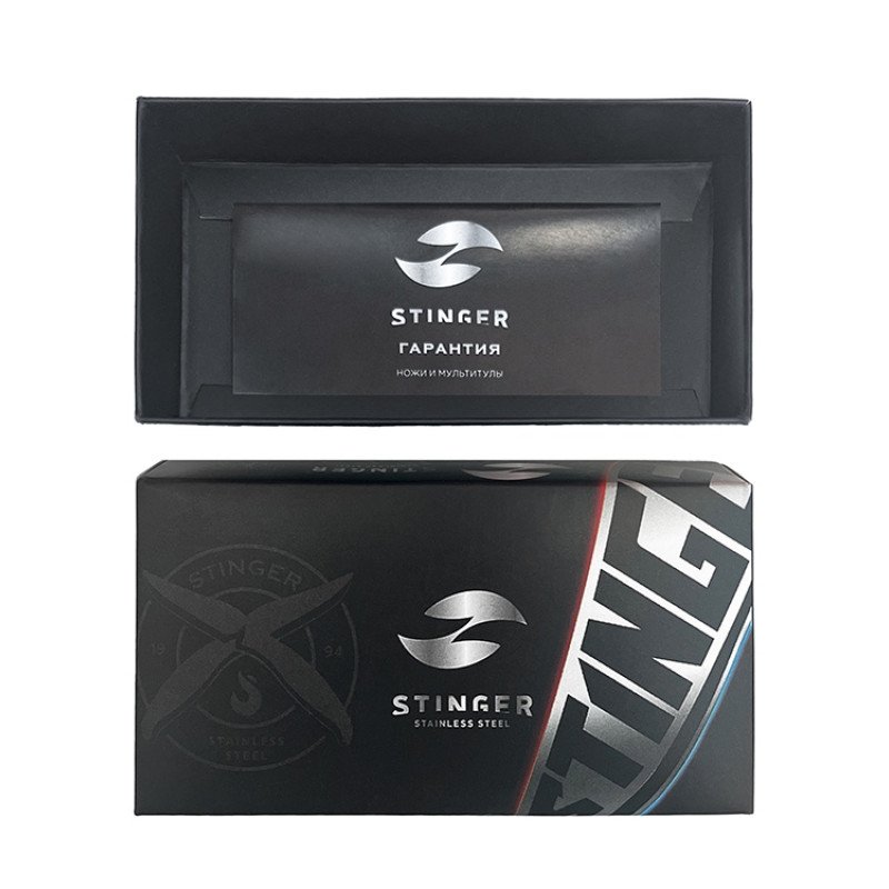 Мультитул Stinger, 100x45 мм, 11 функций, сталь, серебристый, в комплекте нейлоновый чехол Мультитул Stinger, 100x45 мм, 11 функций, сталь, серебристый, в комплекте нейлоновый чехол
