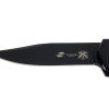 Нож складной Stinger, 115 мм, (черный), материал рукояти: нержавеющая сталь, стеклотекстолит G10