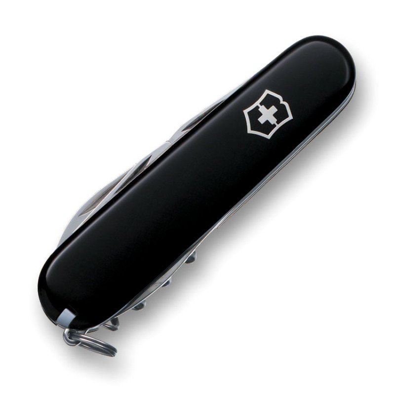 Нож перочинный VICTORINOX Spartan, 91 мм, 12 функций, чёрный Нож перочинный VICTORINOX Spartan, 91 мм, 12 функций, чёрный