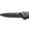 Нож складной Stinger, 120 мм, (чёрный), материал рукояти: дерево/сталь (серый), в картонной коробке