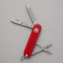 Нож перочинный Stinger, 65 мм, 7 функций, материал рукояти АБС-пластик (красный), в картонной коробке