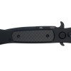 Нож складной Stinger, 118 мм, (черный), материал рукояти: нержавеющая сталь, карбон