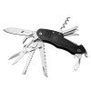 Нож перочинный Stinger, 96 мм, 15 функций, материал рукояти: алюминий (черный)