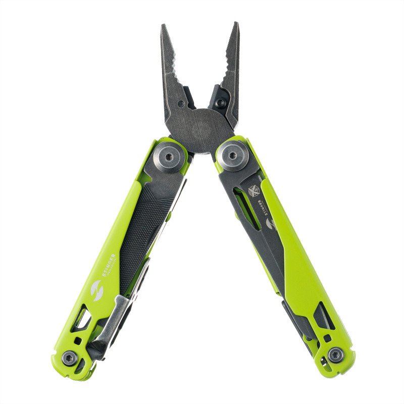 Мультитул Stinger, 107 х 19 мм, 19 функций, сталь, салатовый корпус, стоунвош, в картонной коробке, в комплекте нейлоновый чехол Мультитул Stinger, 107 х 19 мм, 19 функций, сталь, салатовый корпус, стоунвош, в картонной коробке, в комплекте нейлоновый чехол