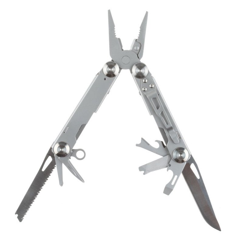 Мультитул Stinger, 105x45 мм, 12 функций, сталь, серебристый, в комплекте нейлоновый чехол Мультитул Stinger, 105x45 мм, 12 функций, сталь, серебристый, в комплекте нейлоновый чехол