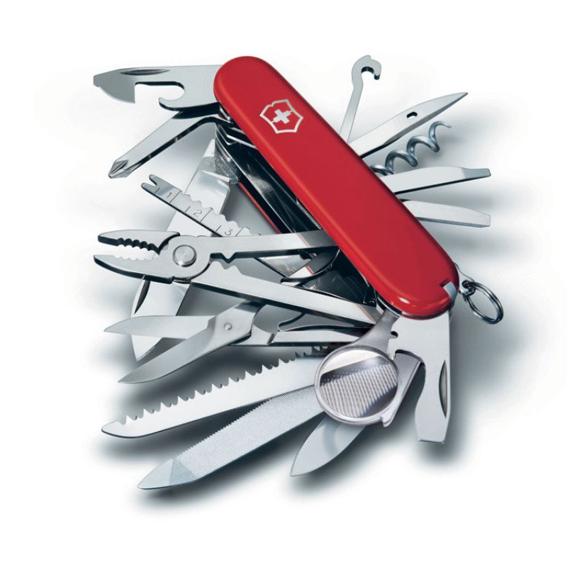 Нож перочинный VICTORINOX Swiss Champ, 91 мм, 33 функции, красный Нож перочинный VICTORINOX Swiss Champ, 91 мм, 33 функции, красный